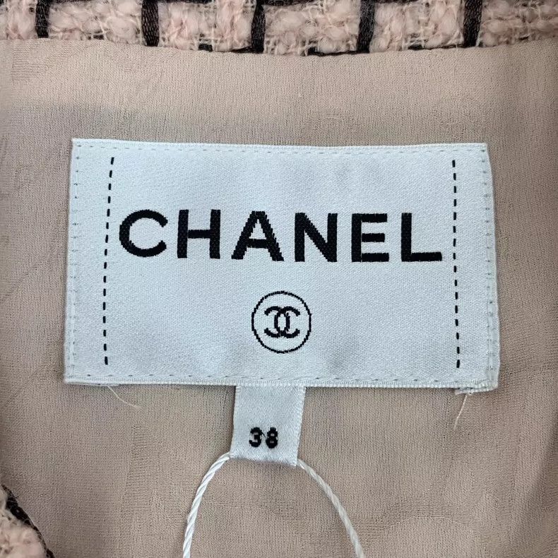 Chanel Chanel Color-blocked bow tweed wool lapel long-sleeved coat Size XS / US 0-2 / IT 36-38 - 6 Thumbnail