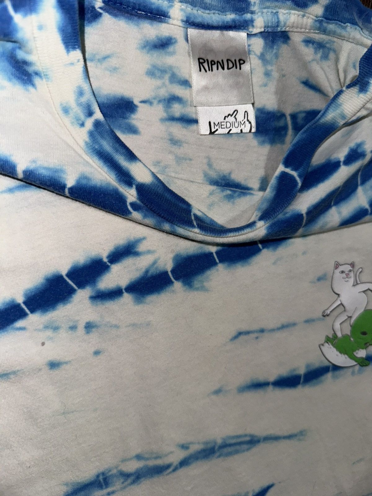 RIPNDIP RipNDip Mens Blue Tie Dye Short Sleeve Must Be Nice Surfing Size US M / EU 48-50 / 2 - 5 Thumbnail