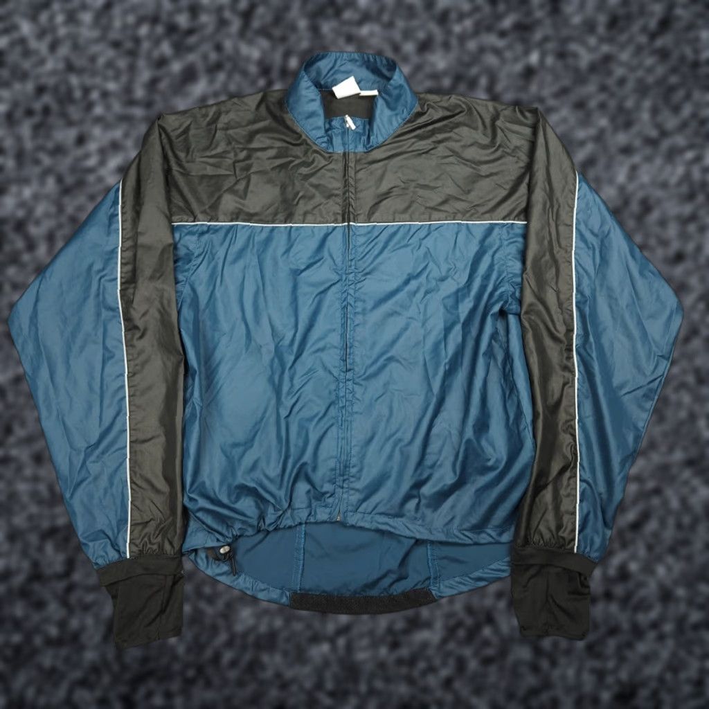 The North Face VINTAGE The North Face Windbreaker Jacket Men's Medium Blue Black Polyester Full Zip Size US M / EU 48-50 / 2 - 1 Thumbnail
