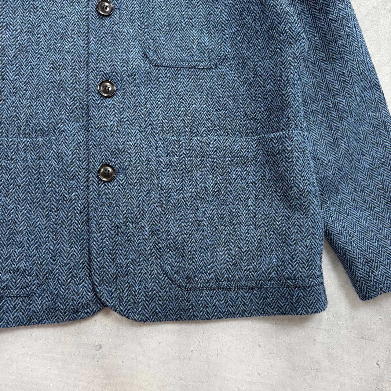 Harris Tweed Peter Christian Blue Harris Tweed Chore Jacket Size L Size US L / EU 52-54 / 3 - 12 Thumbnail