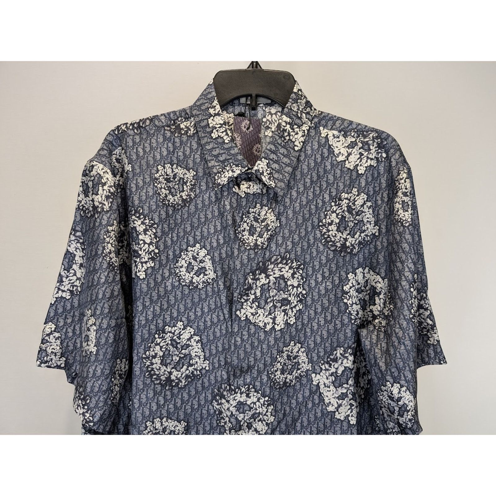 DENIM TEARS × Dior o1rshd1 M. Woven Shirt in Blue Size US XL / EU 56 / 4 - 4 Thumbnail