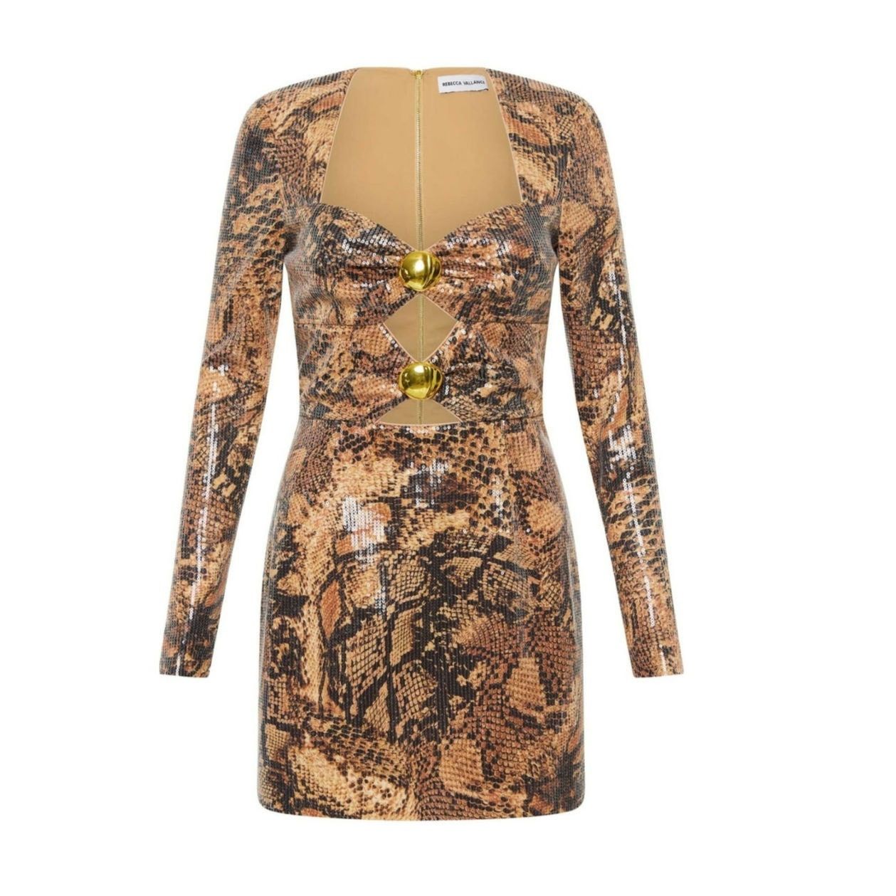 Other Rebecca Vallance Bellis Snakeskin-Print Mini Dress US 6 NEW Size M / US 6-8 / IT 42-44 - 13 Thumbnail