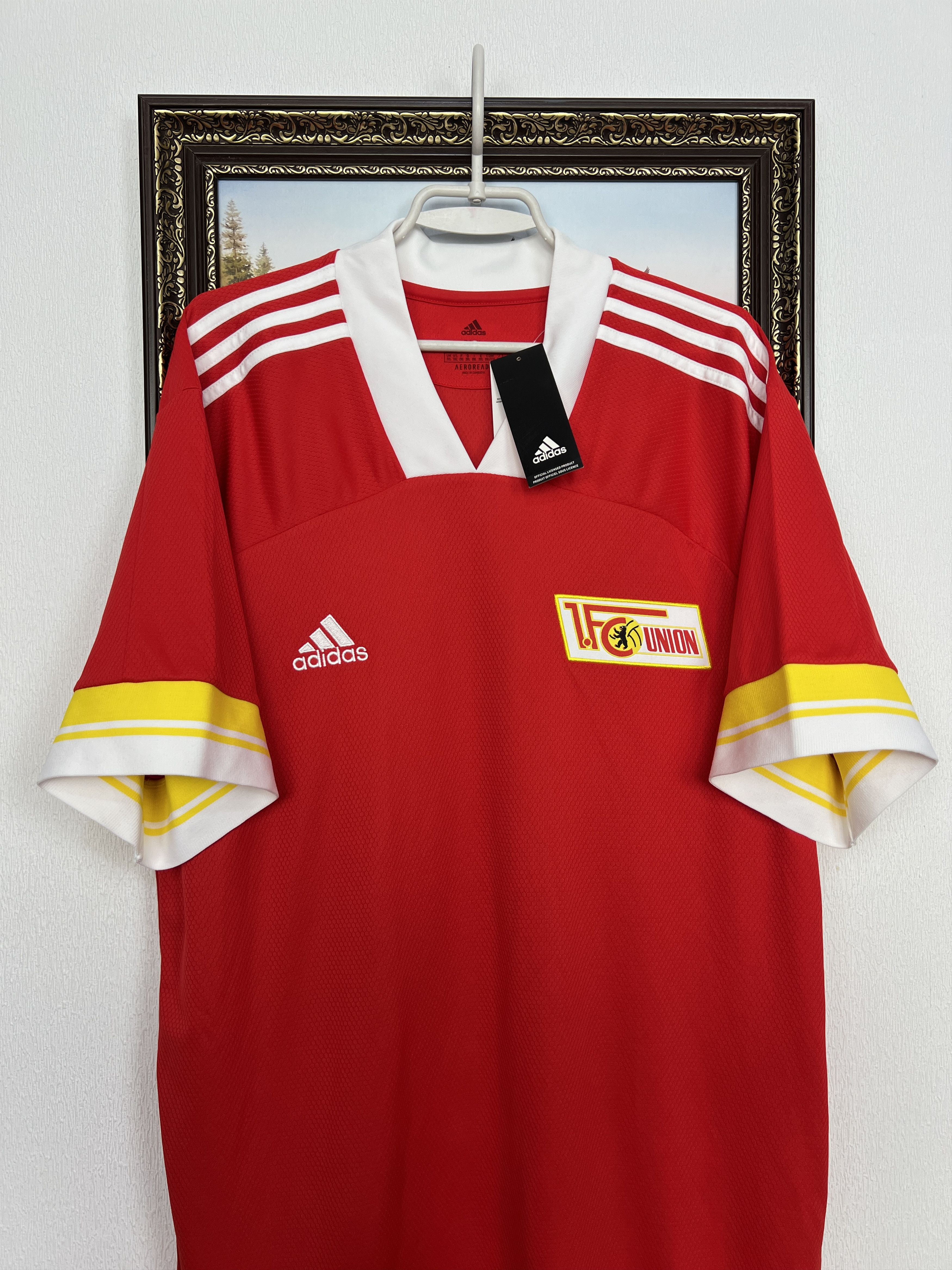Adidas 1. FC Union Berlin football shirt 2020 Soccer Jersey Trikot Size US XXL / EU 58 / 5 - 2 Thumbnail