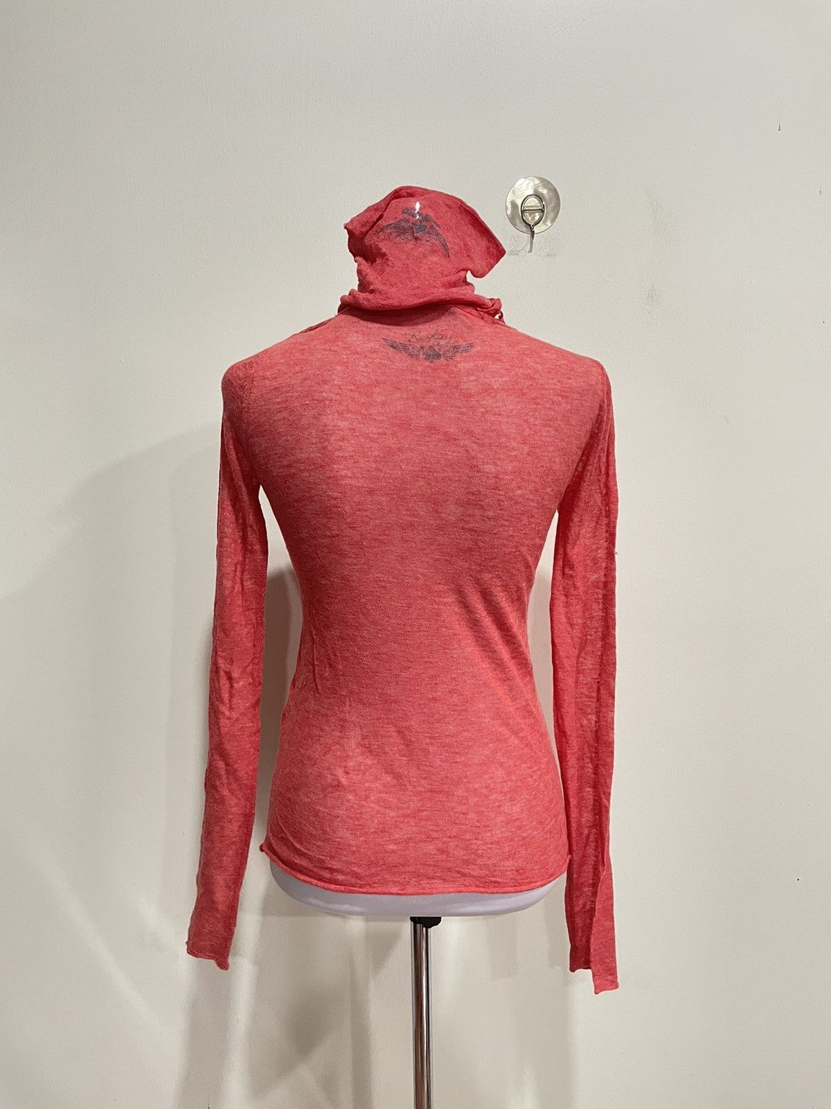 Designer × Replay × Vintage Replay Tshirt with Hoodie Size S / US 4 / IT 40 - 2 Thumbnail