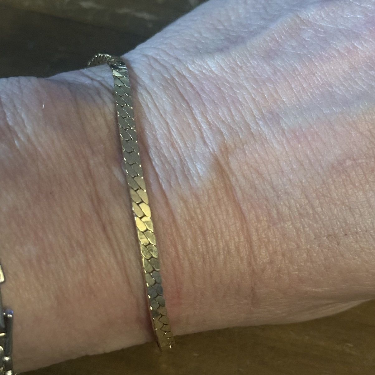 Vintage Vintage gold tone cobra chain bracelet Size ONE SIZE - 2 Thumbnail