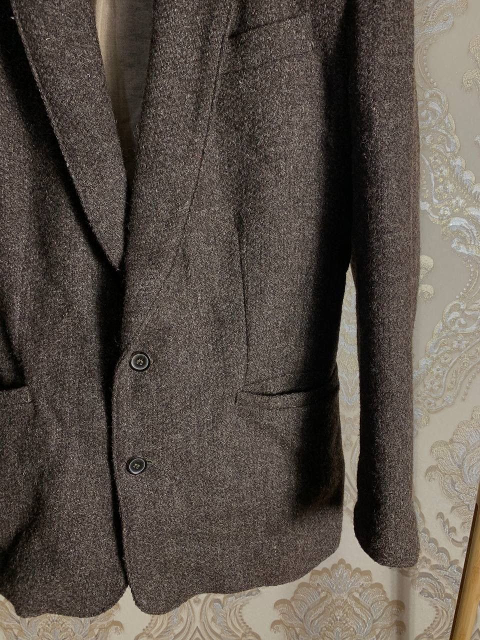 Harris Tweed × Vintage VERY RARE HARRIS TWEED GREENPEACE BLAZER ENGLAND STYLE Y2K Size 46R - 4 Thumbnail