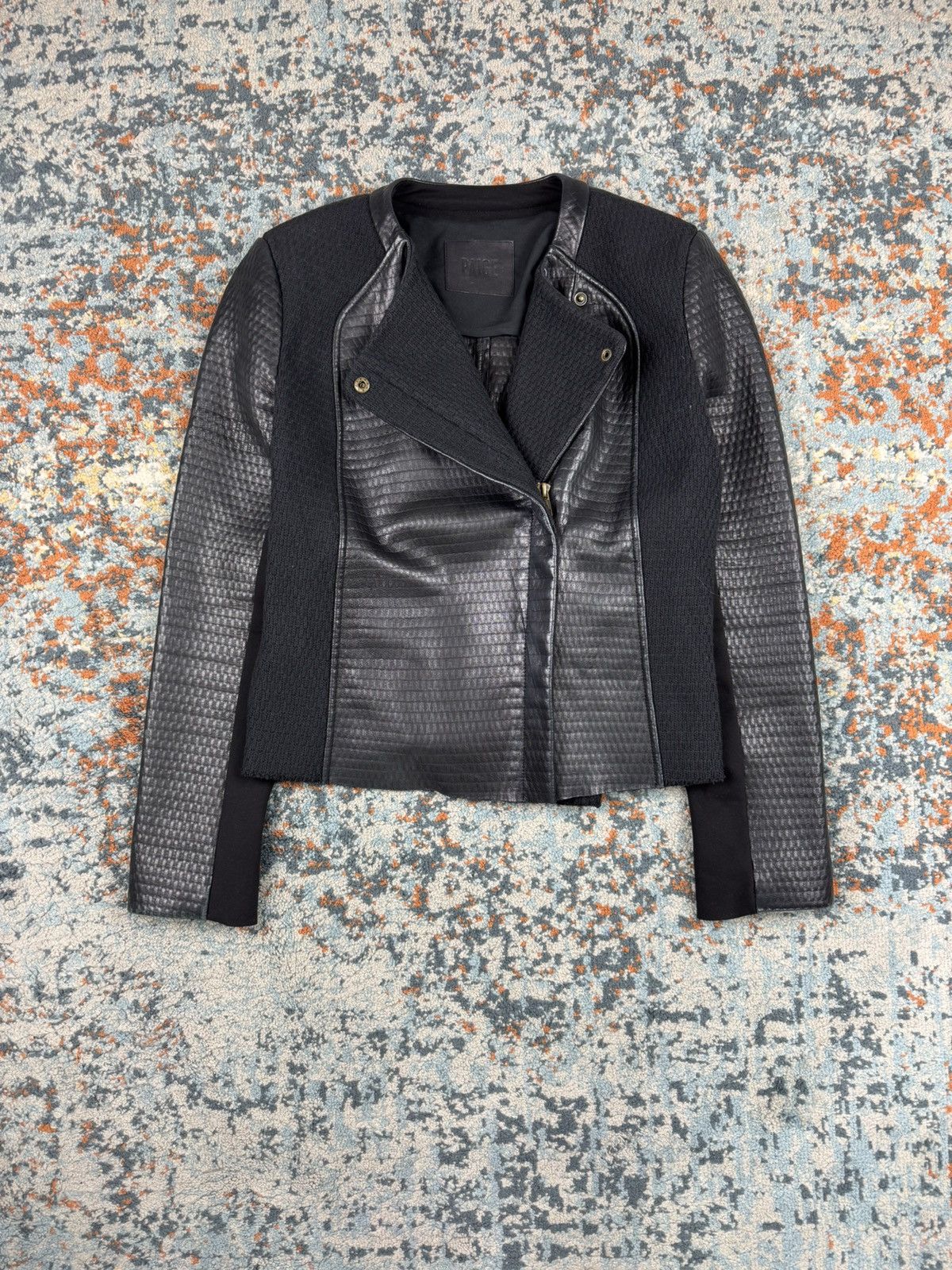 Japanese Brand × Paige Vintage Y2K Paige crazy lambskin biker real leather jacket Size M / US 6-8 / IT 42-44 - 1 Thumbnail
