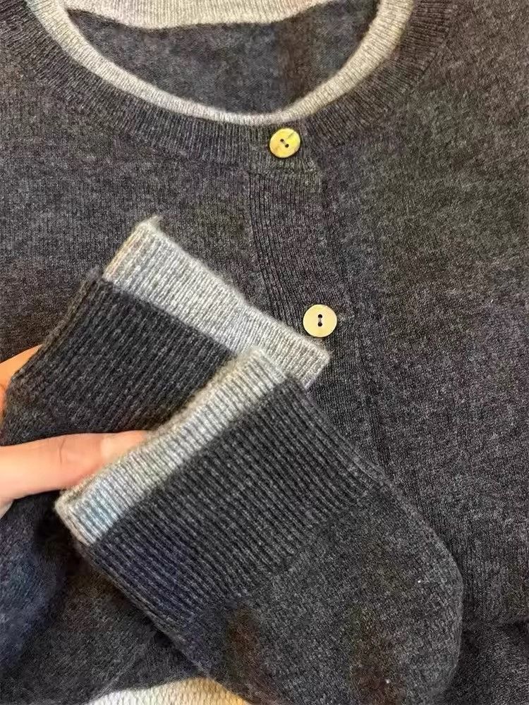 Japanese Brand × Vintage 100% pure cashmere sweater cardigan Size US M / EU 48-50 / 2 - 7 Thumbnail
