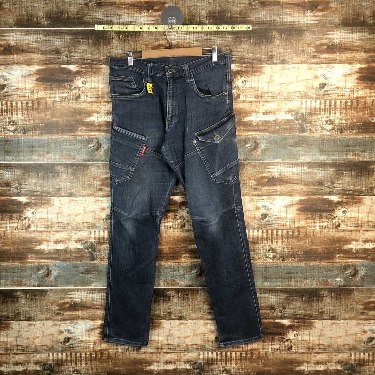 Japanese Brand DL Burtle Blue Utility worker Cargo Multipocket Pants #C649 Size US 32 / EU 48 - 1 Thumbnail