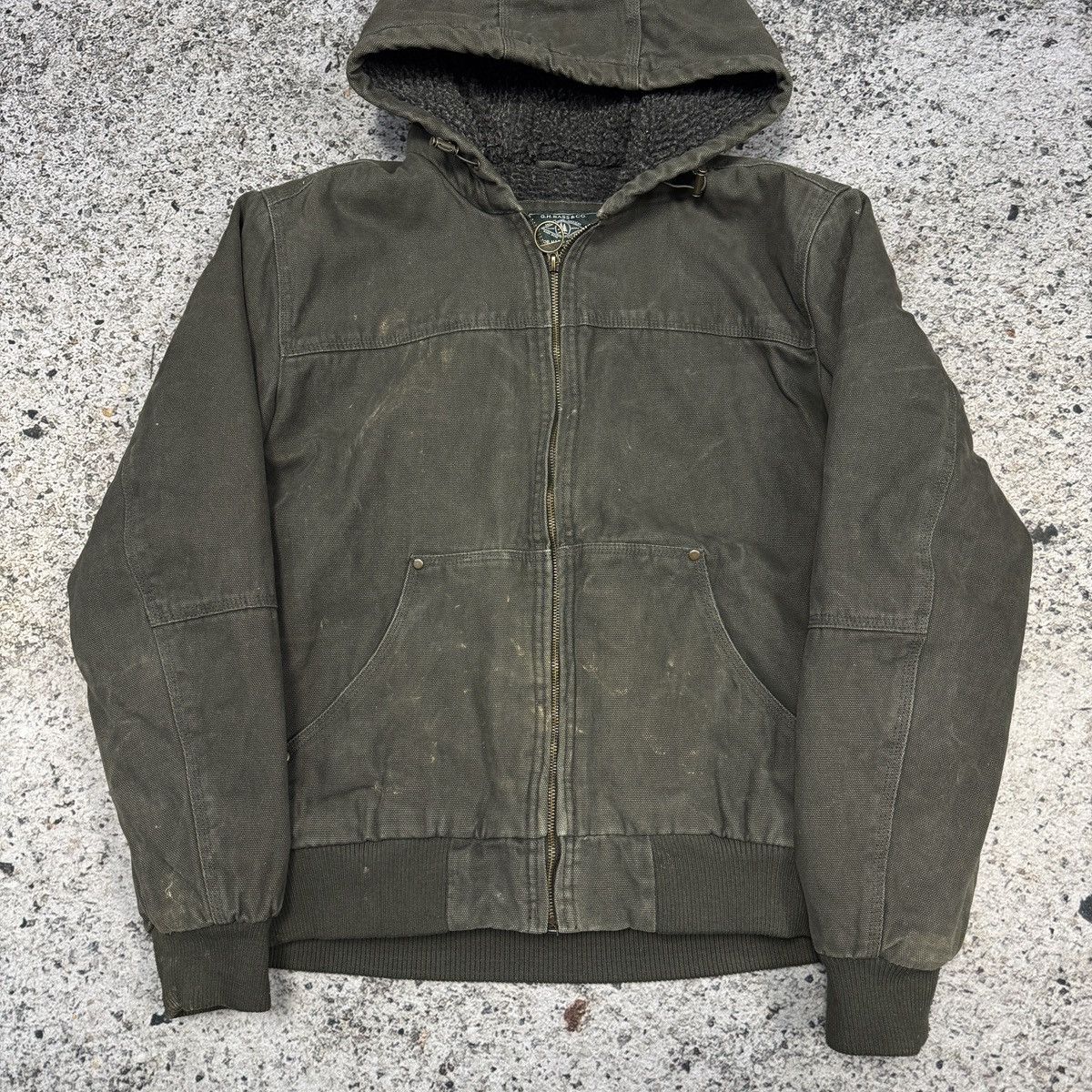 Vintage Thrashed Faded Dirty Work Jacket ERD Carhartt Balenciaga Size US M / EU 48-50 / 2 - 6 Thumbnail