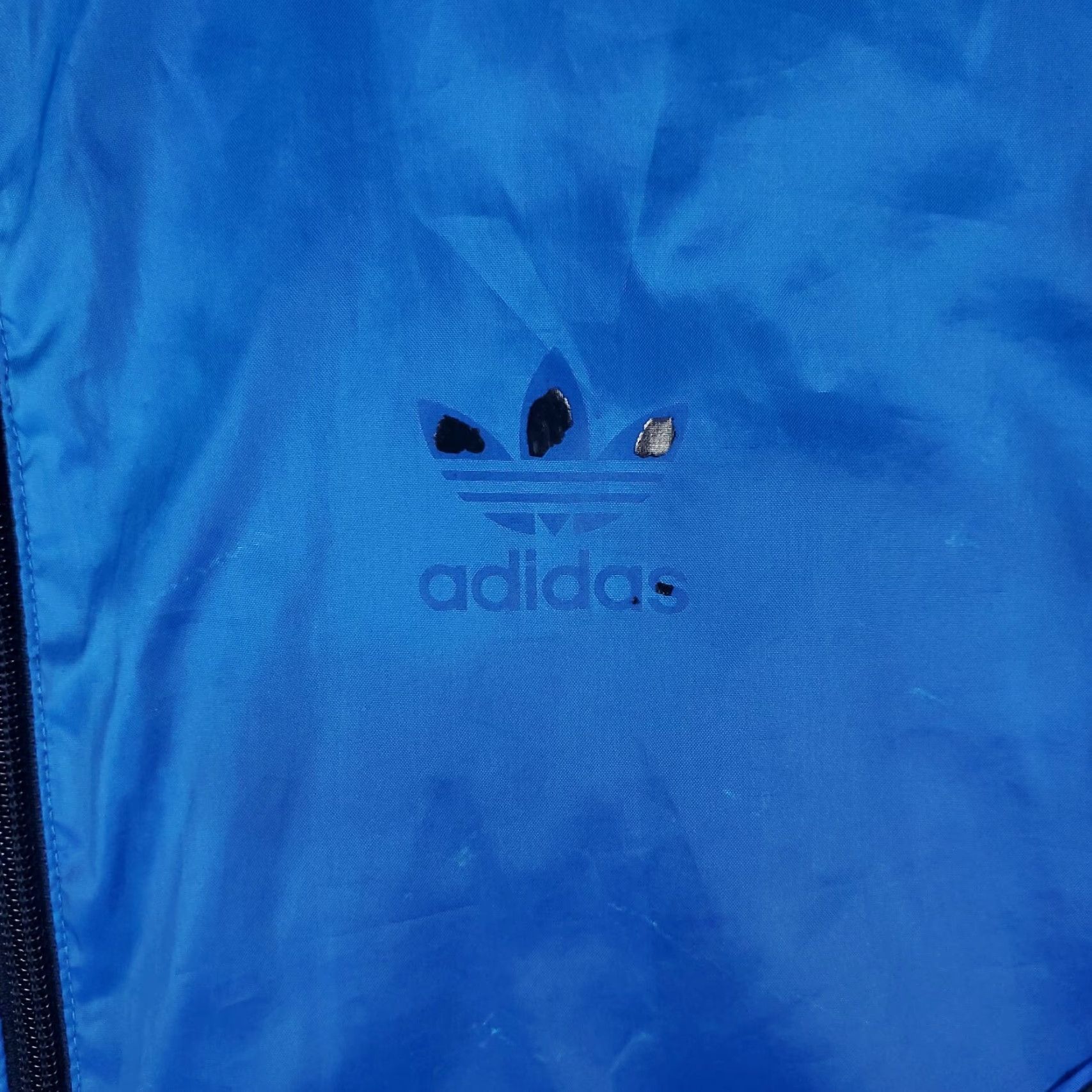 Adidas Adidas Jacket Mens Small Blue Full Zip Hooded Windbreaker Shirt? Size US S / EU 44-46 / 1 - 2 Thumbnail