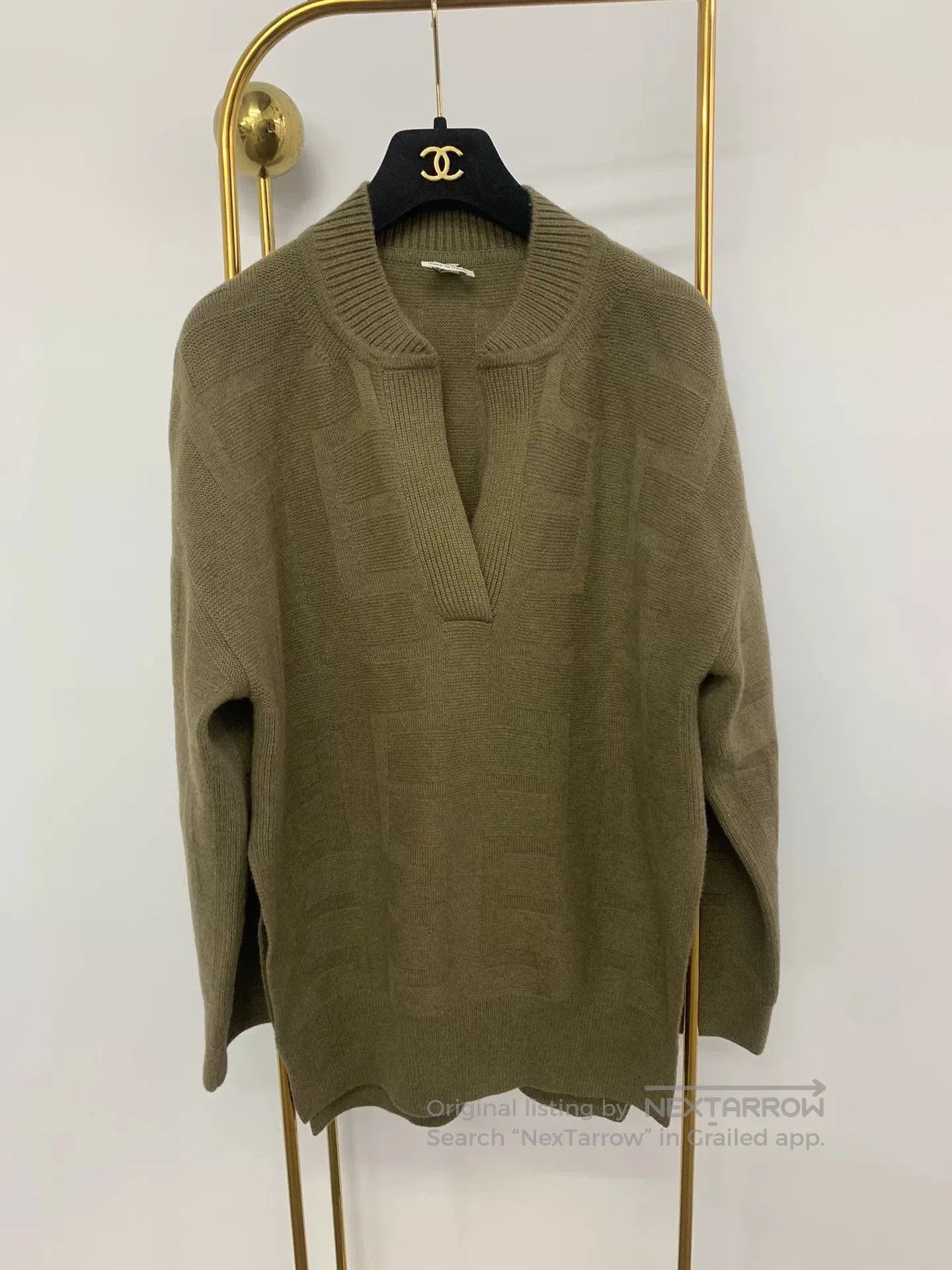 Hermes Hermes Green Wool Knit Sweater. Size US XS / EU 42 / 0 - 1 Thumbnail