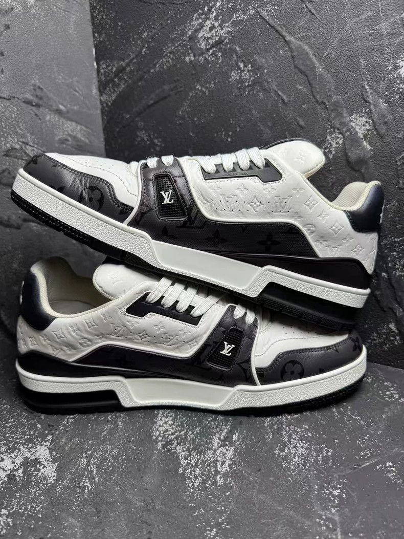 Louis Vuitton LV Trainer Black White Sneakers-2508 Size US 9 / EU 42 - 5 Thumbnail