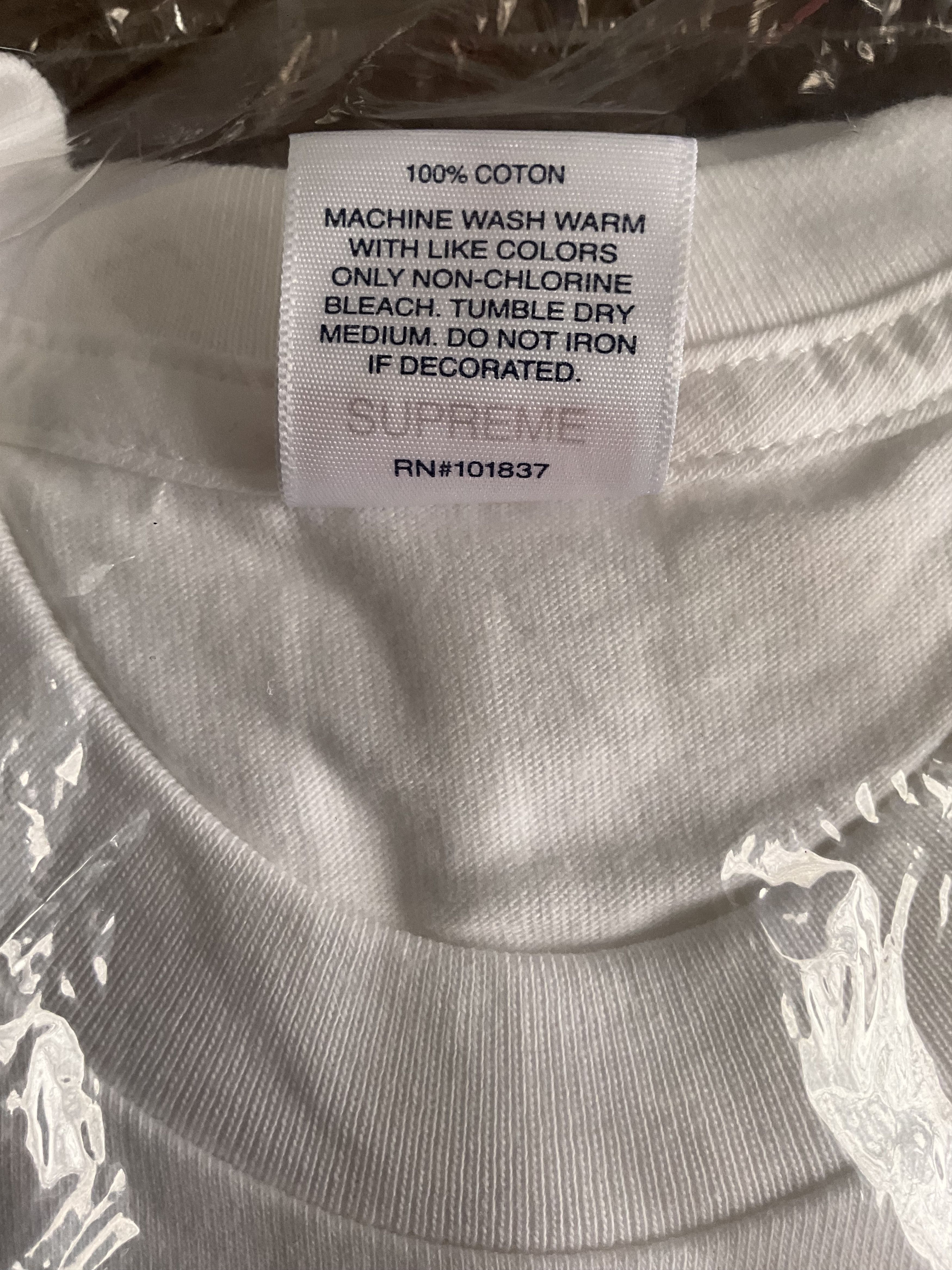 Supreme Supreme Box Logo L/S Tee White Size US M / EU 48-50 / 2 - 5 Thumbnail