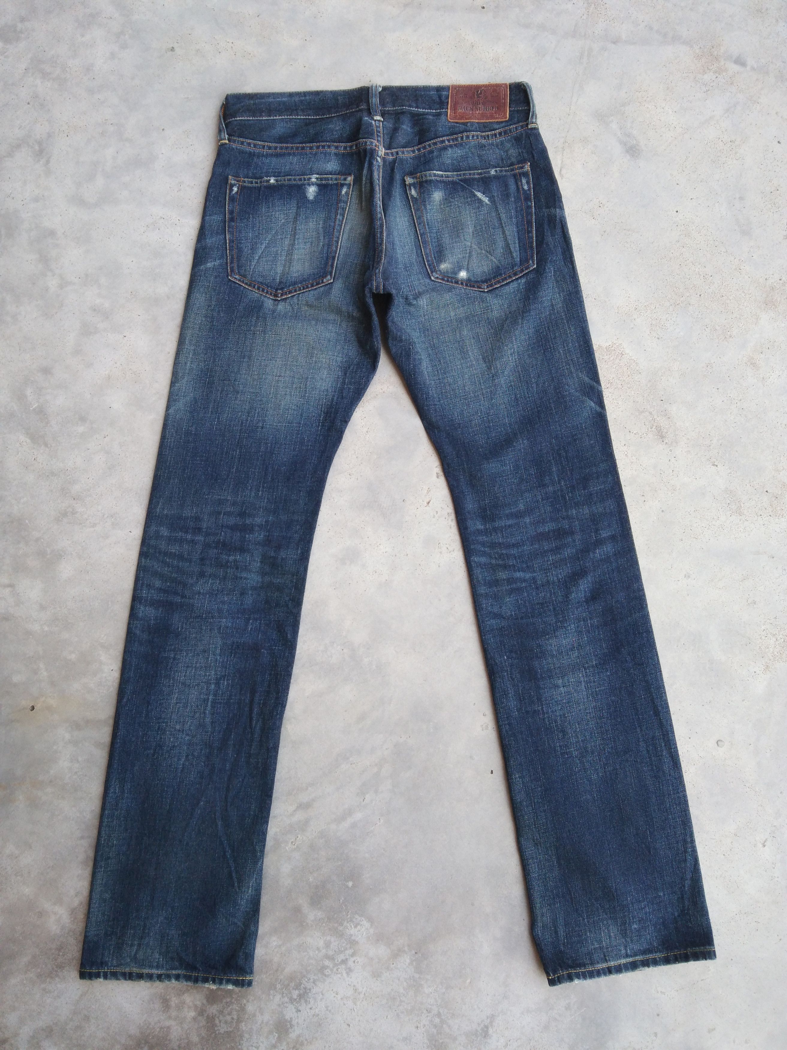 Japanese Brand Vintage Back Number No.01 Faded Blue Distressed Jeans 30x33 Size US 30 / EU 46 - 2 Thumbnail