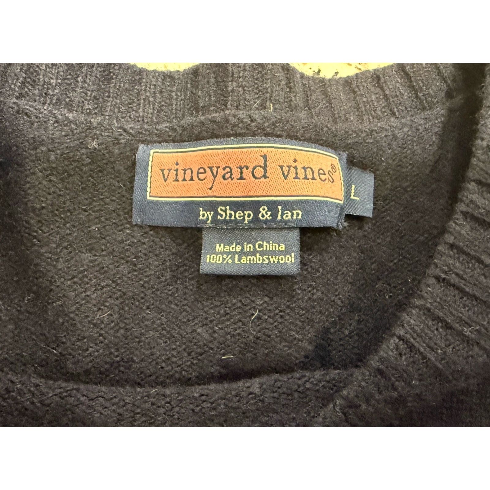 Vineyard Vines VINEYARD VINES Pullover Sweater Men L Lambswool Blue Shep & Ian 100% Size Large Size US L / EU 52-54 / 3 - 4 Thumbnail