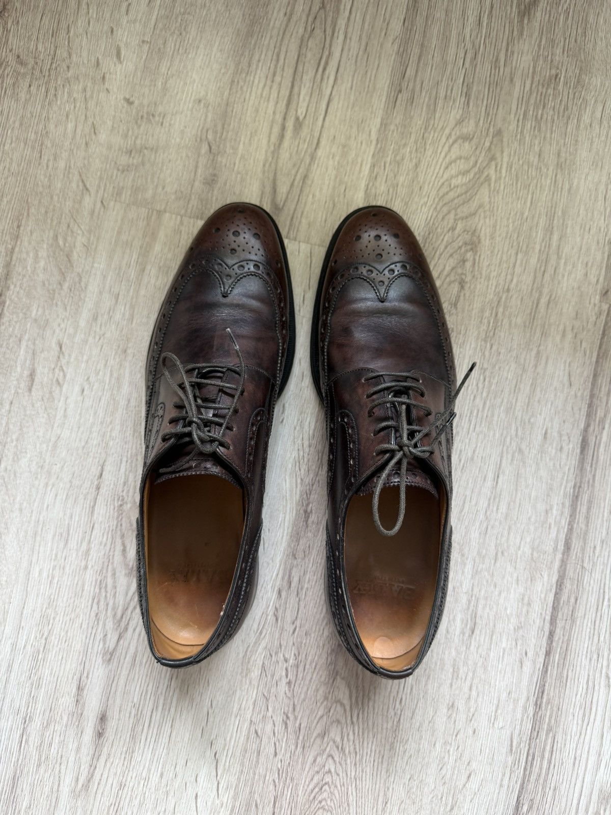 Bally Bally Mens Leather Brogues Goodyear Welted Brown Patina Size US 10 / EU 43 - 24 Thumbnail