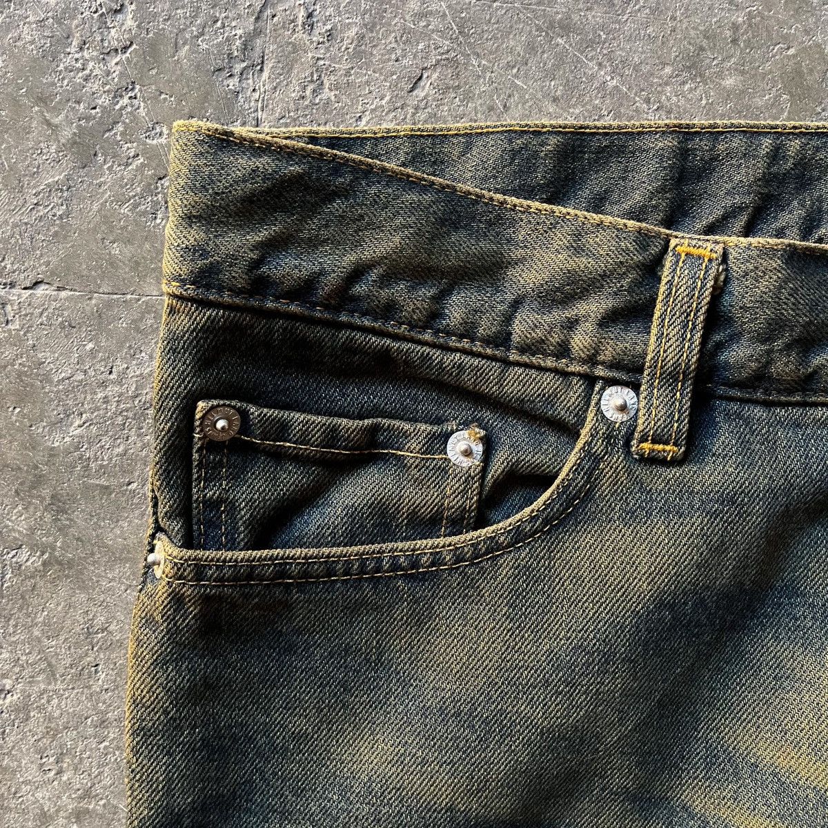 Helmut Lang × Vintage Helmut lang acid washed denim pants Size US 32 / EU 48 - 4 Thumbnail