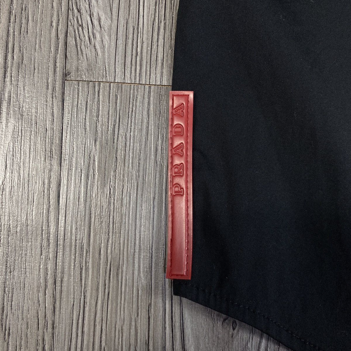 Prada Vintage Prada Red Tab Elastic Half Button Shirt Size US XS / EU 42 / 0 - 3 Thumbnail