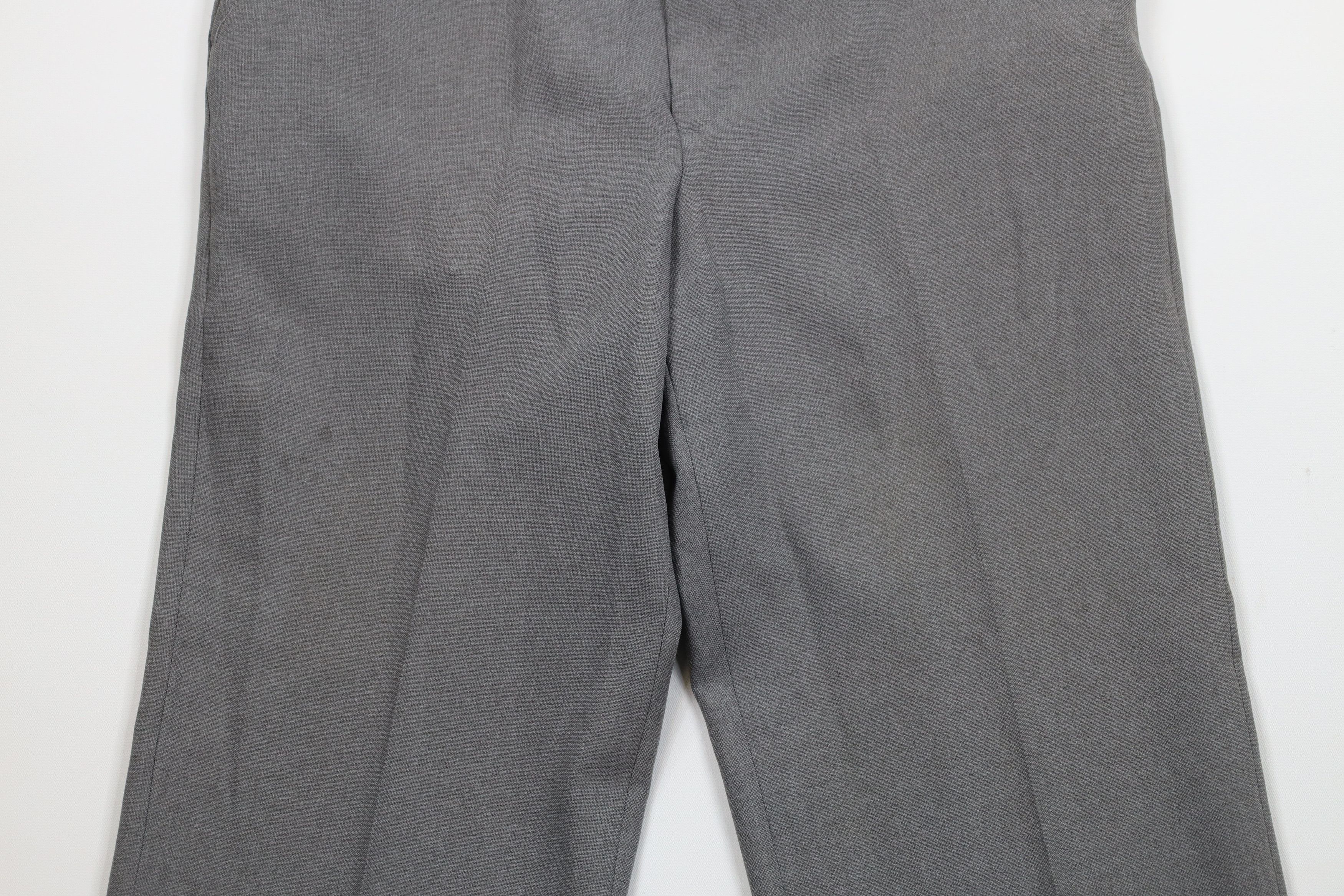 Vintage Vintage 70s Streetwear Flared Wide Leg Chino Pants Gray USA Size US 34 / EU 50 - 3 Thumbnail