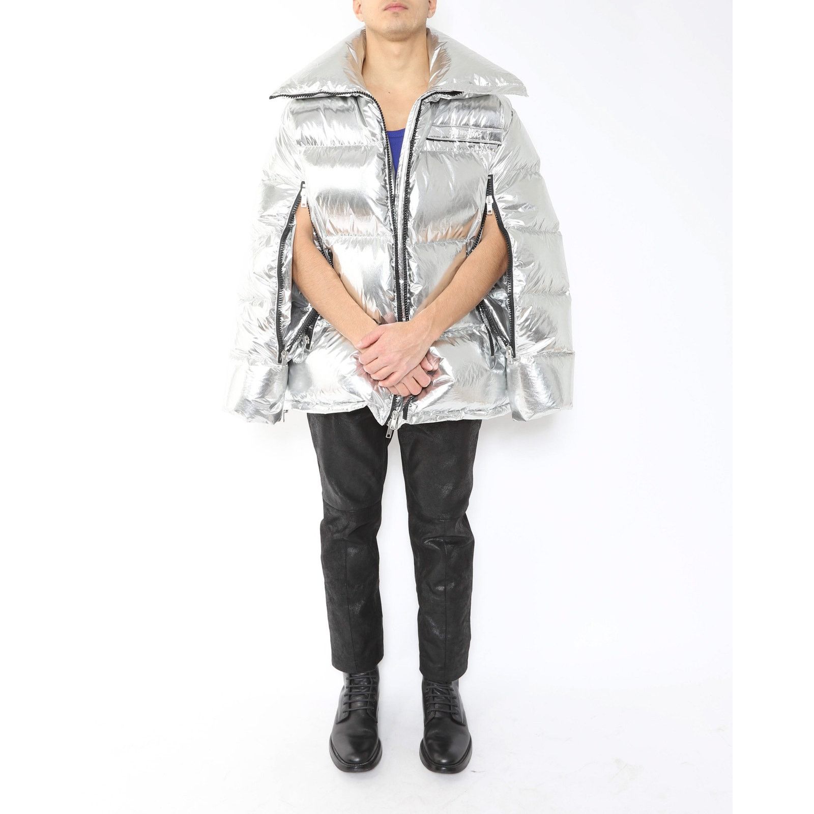 Calvin Klein 205W39NYC FW18 Oversized Puffer Jacket in Silver Size US XS / EU 42 / 0 - 6 Thumbnail