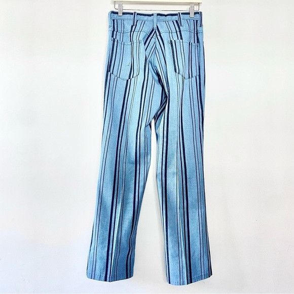 Vintage Unisex Rare Vintage 70’s Railroad Stripe High Waisted Pants Size 29" - 3 Thumbnail