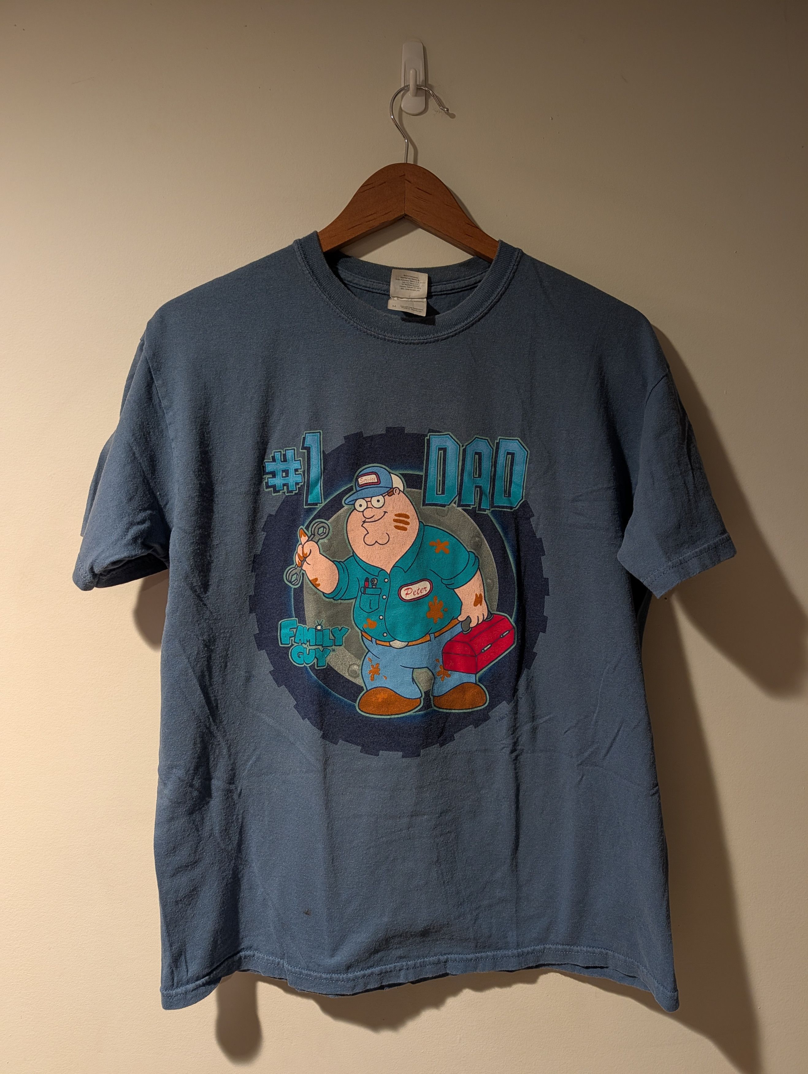 Gildan Vintage Family Guy Peter Griffin 1 Dad T Shirt Blue Mens M Size US M / EU 48-50 / 2 - 1 Thumbnail
