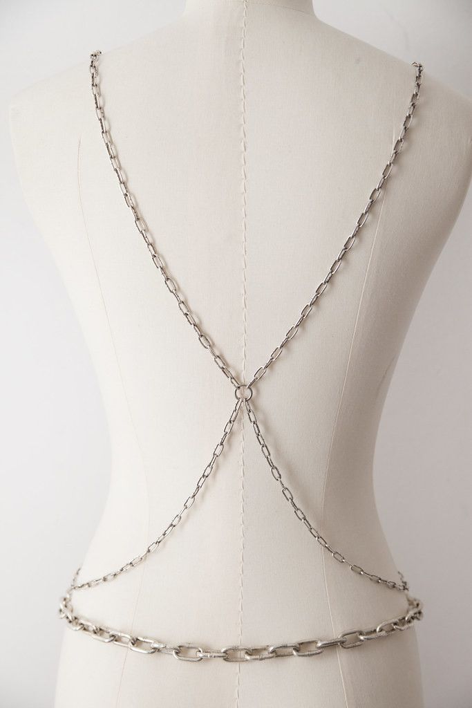 Maison Margiela AW01 silver harness & belt Size ONE SIZE - 6 Thumbnail