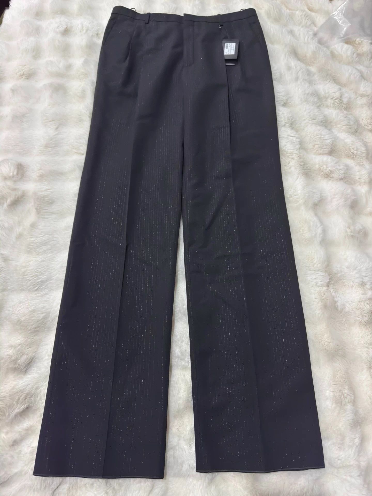 Saint Laurent Paris SLP 24 new double pleated fine glitter threads Size US 36 / EU 52 - 1 Thumbnail