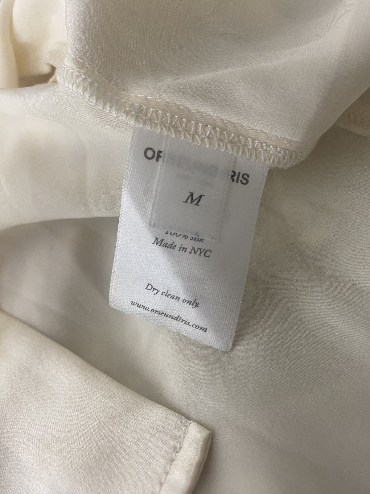 Orseund Iris Orseund Iris Silk Blouse Cream shirt M NYC old money luxury Size M / US 6-8 / IT 42-44 - 10 Thumbnail