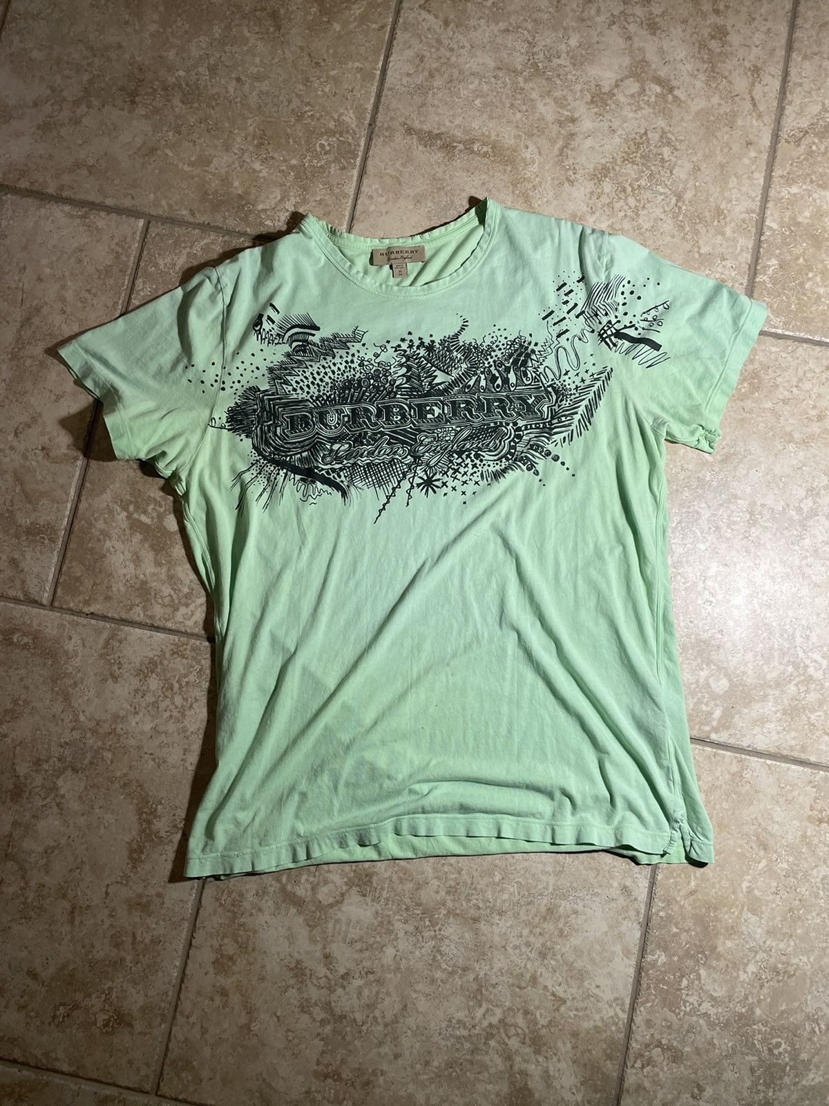 Vintage green burberry shirt