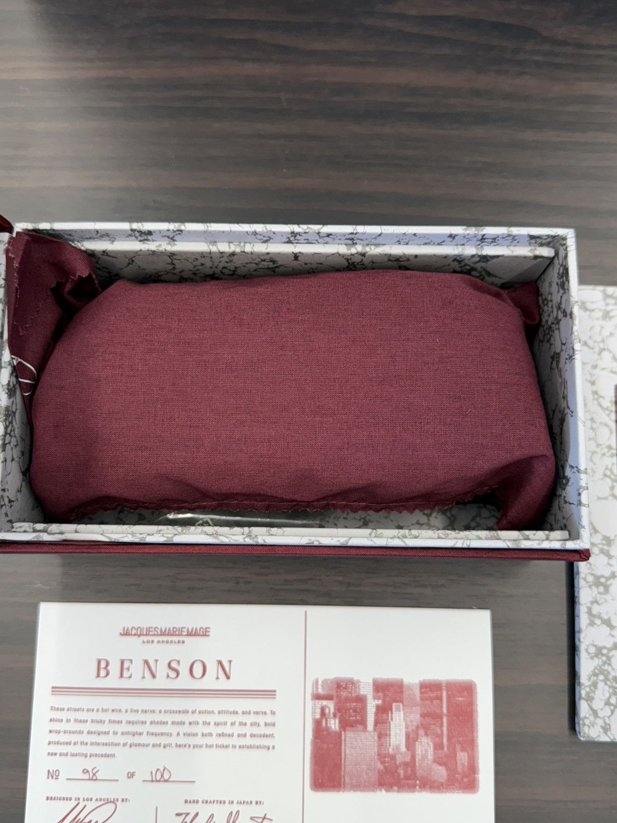 Jacques Marie Mage Jacques Marie Mage Benson Red Sunglasses 98 Out Of 100 Size ONE SIZE - 16 Thumbnail