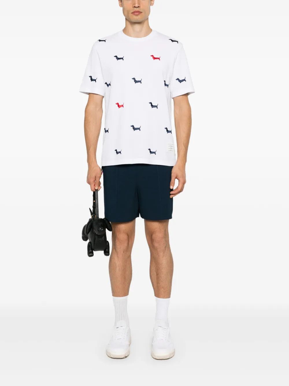 Thom Browne o1h1sh10525 Classic Pique Hector Short Sleeve Tee in White Size US XL / EU 56 / 4 - 4 Thumbnail