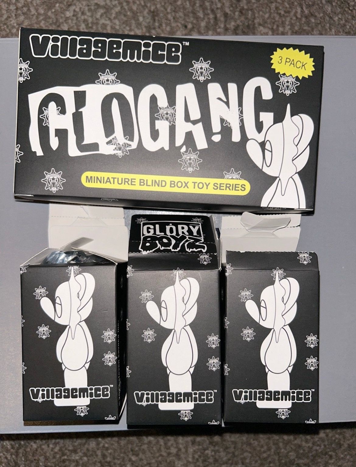 Father Steve × Glo Gang Glo Gang X Father Steve - 3 Village Mice Figures Size ONE SIZE - 2 Thumbnail