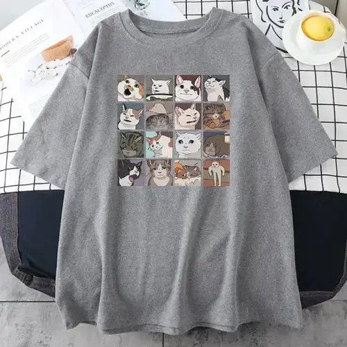 Other Meme Cats Puzzle Creativity Printed Men T-Shirts Size US M / EU 48-50 / 2 - 4 Thumbnail