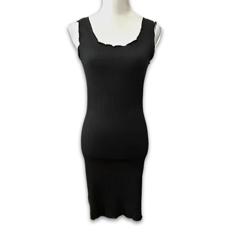 Other Vero Moda Classic Midi Dress Ribbed Scoop Neck Black M NWOT Size M / US 6-8 / IT 42-44 - 1 Thumbnail