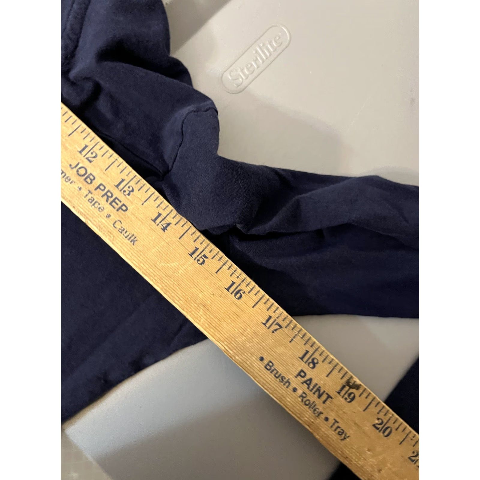Gap Womens Gap T-Shirt Shirt V-Neck Long Sleeve Navy Blue Small Solid Cotton Blend Regular Size S / US 4 / IT 40 - 5 Thumbnail