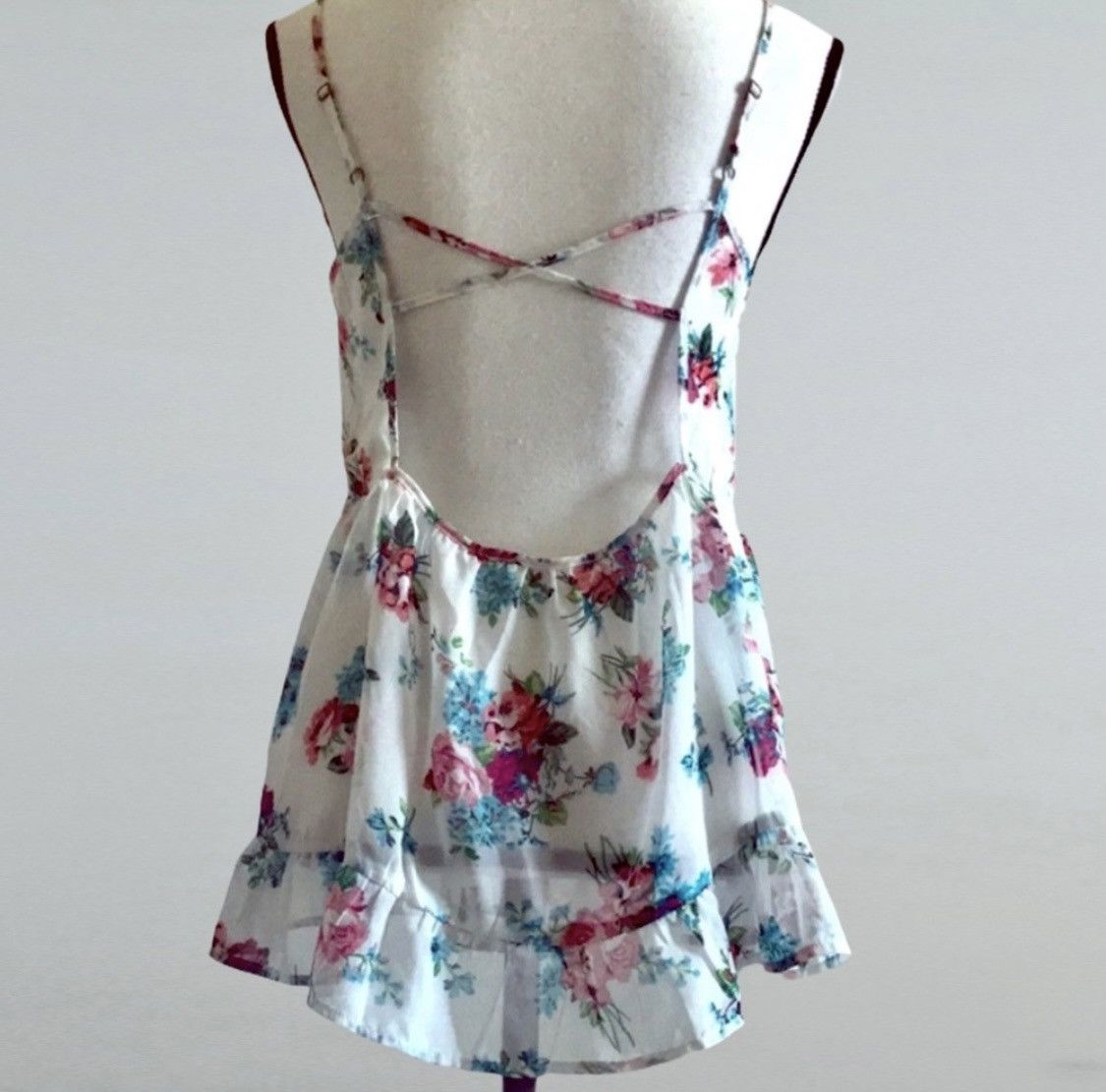 Other OPEN BACK SEMI SHEER FLORAL PRINT TANK TOP SIZE M Size M / US 6-8 / IT 42-44 - 4 Thumbnail