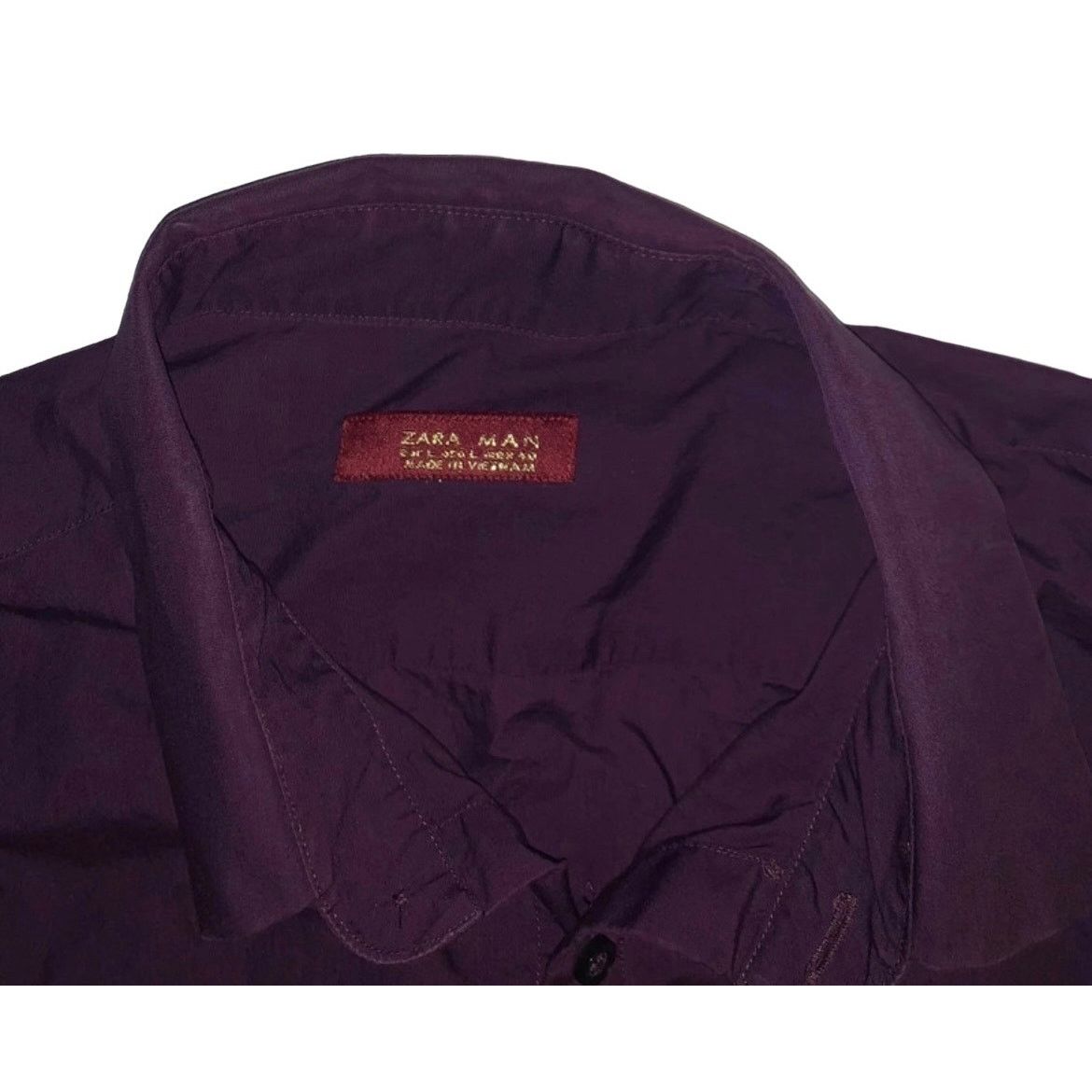 Zara Zara Man Button Up Long Sleeve Purple Dress Shirt Size Large Size US L / EU 52-54 / 3 - 5 Thumbnail