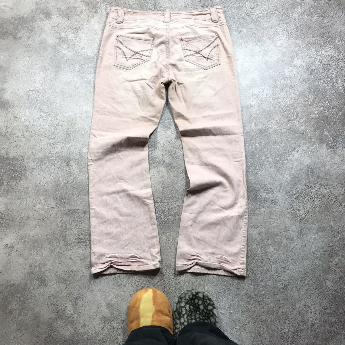 Vintage Vintage 90s Distressed Baggy Jeans Grunge Thrashed Dark 31 Size 31" - 5 Thumbnail