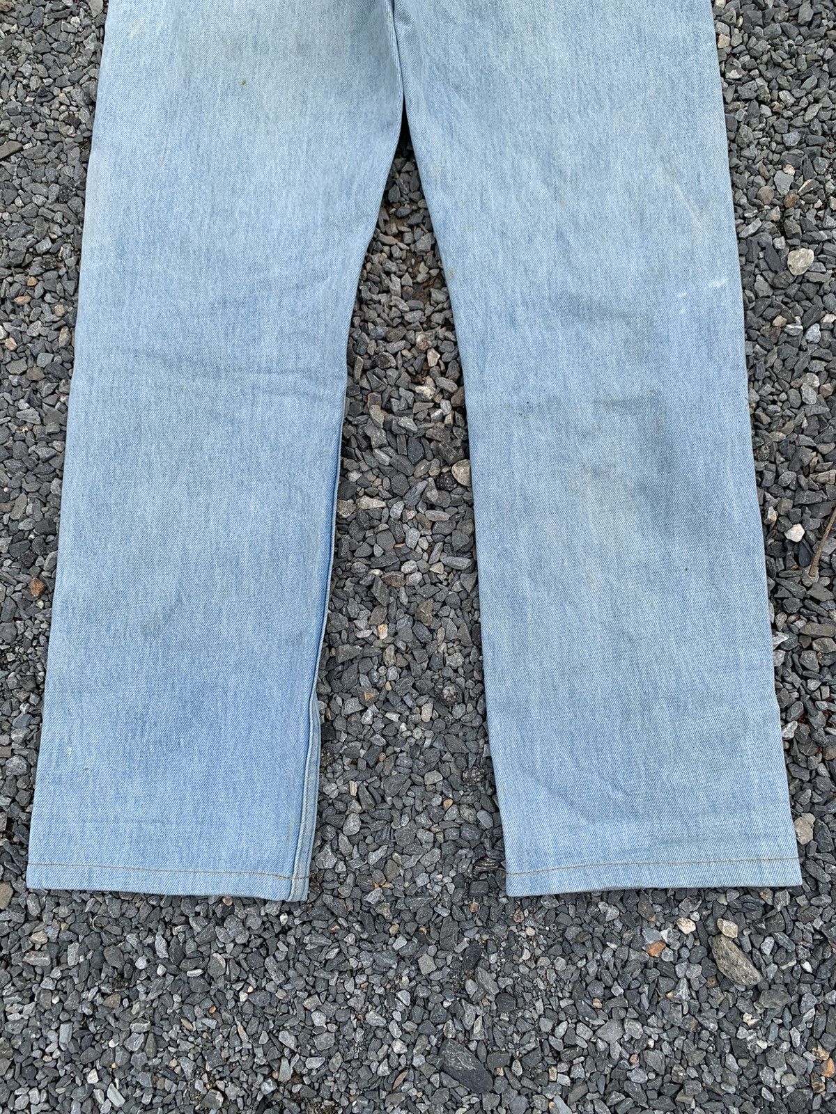 A.P.C. APC SELVEDGE BUTTON FLY LIGHT BLUE JAPANESE DISTRESSED DENIM Size US 30 / EU 46 - 10 Thumbnail