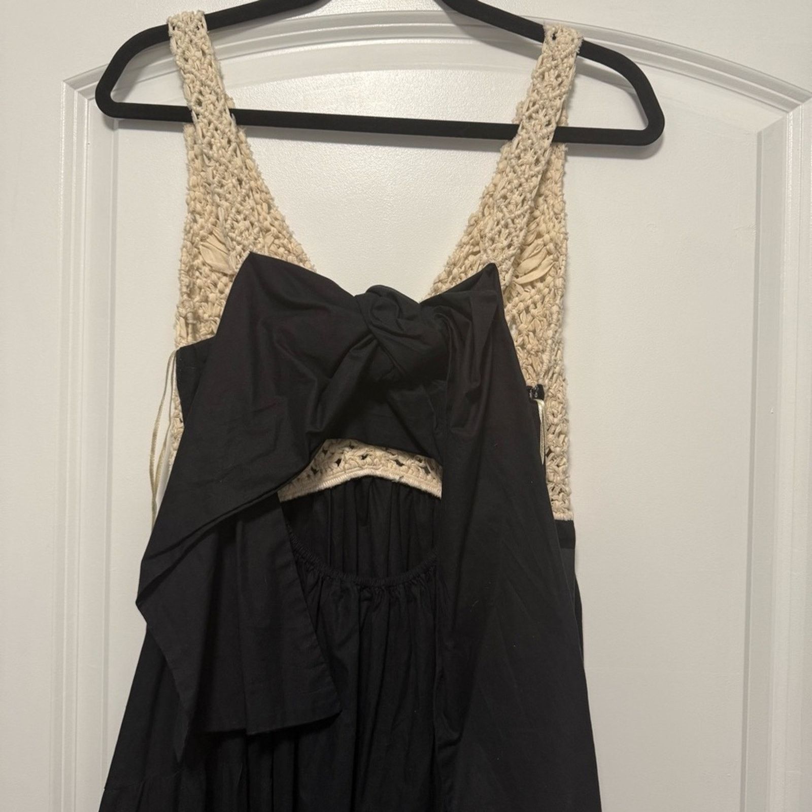 Pinko NWT Pinko Roncadello Long Maxi Dress V-Neck Crochet 40 S 4 Size S / US 4 / IT 40 - 11 Thumbnail