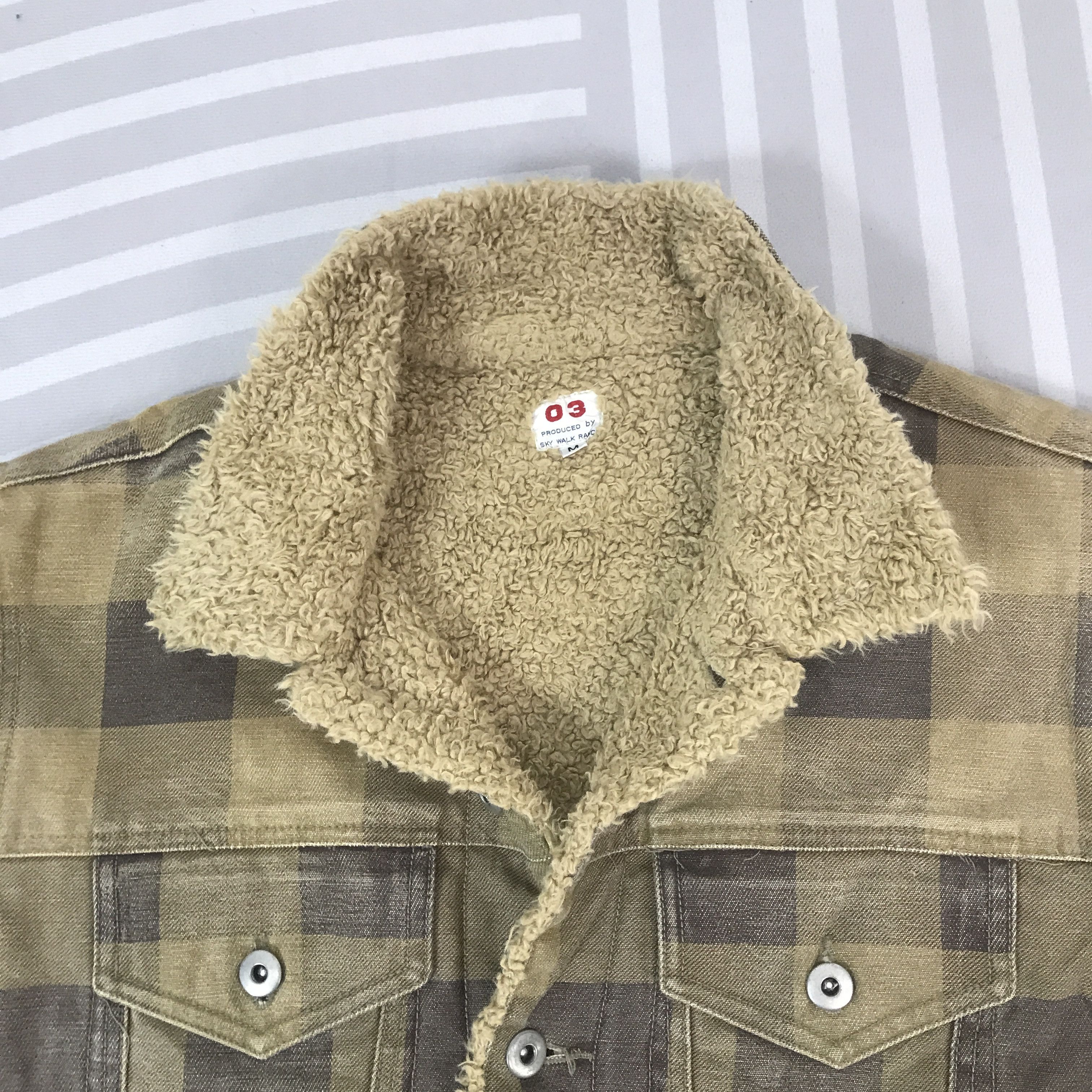Japanese Brand Vintage Sky Walk Ranch tartan button sherpa Jacket Size US M / EU 48-50 / 2 - 7 Thumbnail