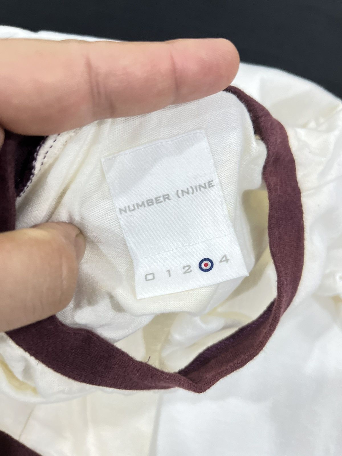 Number (N)ine Number Nine Big logo Ringer tee Size US M / EU 48-50 / 2 - 7 Thumbnail