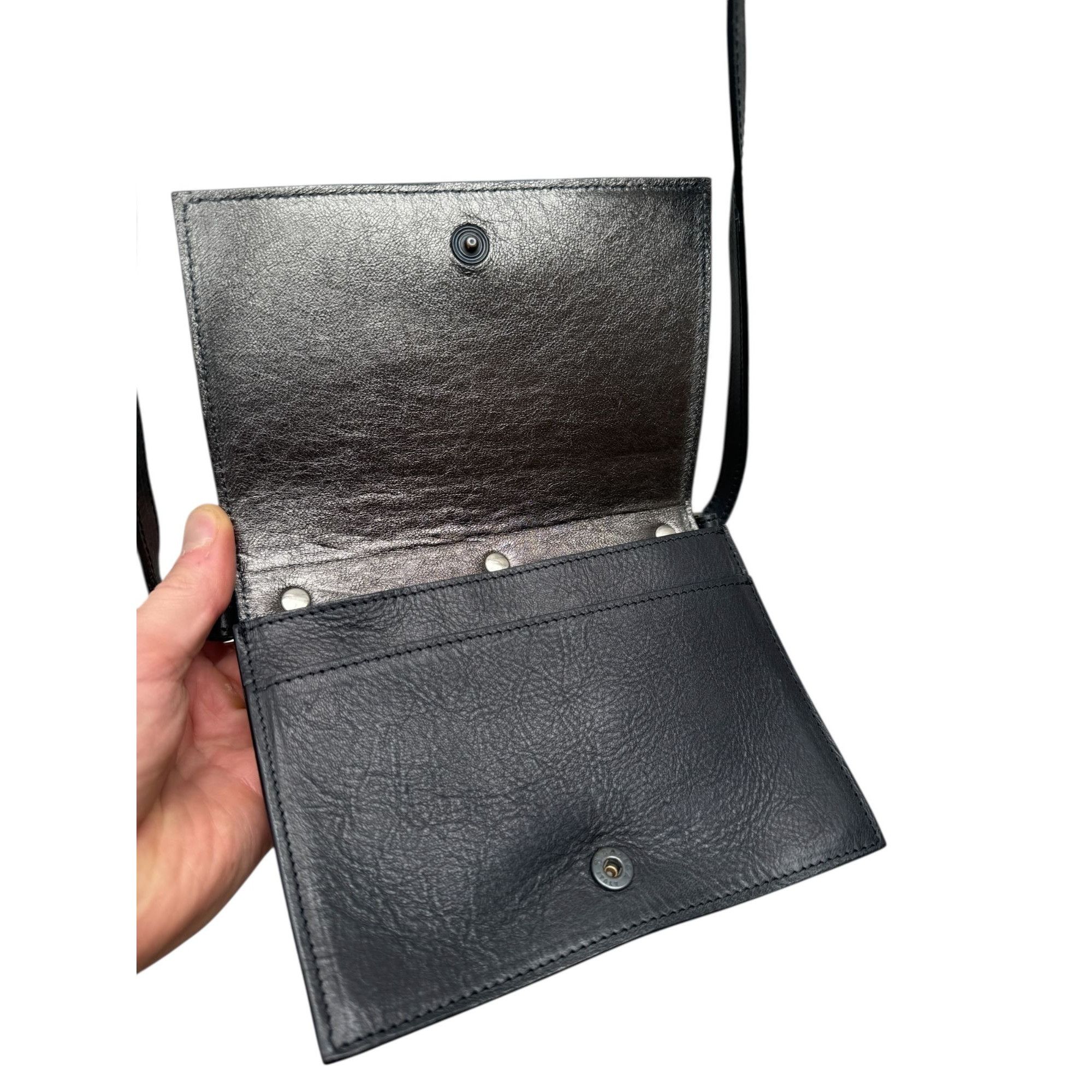 Maison Margiela SS 2012 Black Leather Handbag Size ONE SIZE - 5 Thumbnail