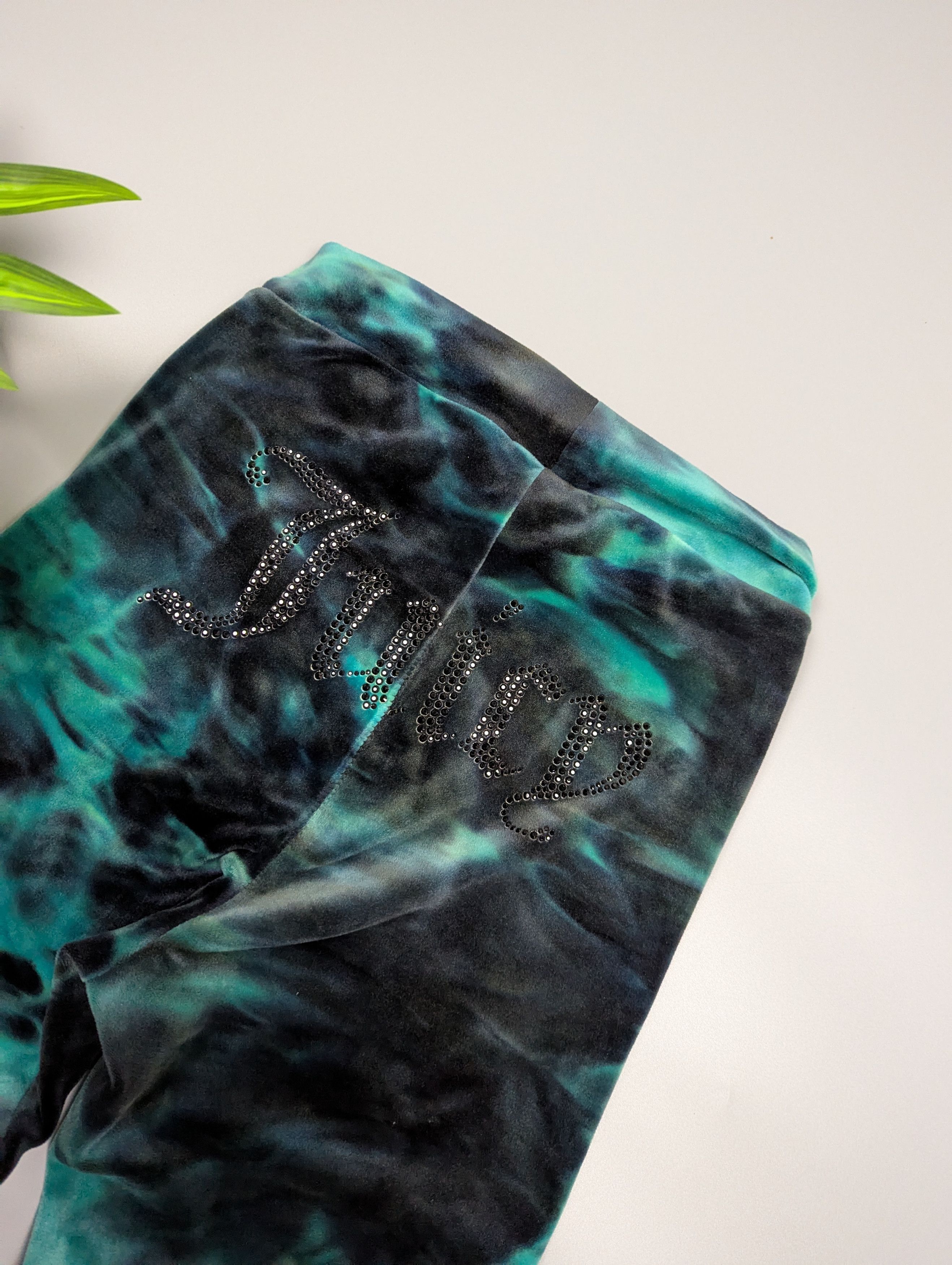 Juicy Couture Juicy Couture Women’s Tie Dye Flared High Waist Skinny Pants Size 33" - 5 Thumbnail