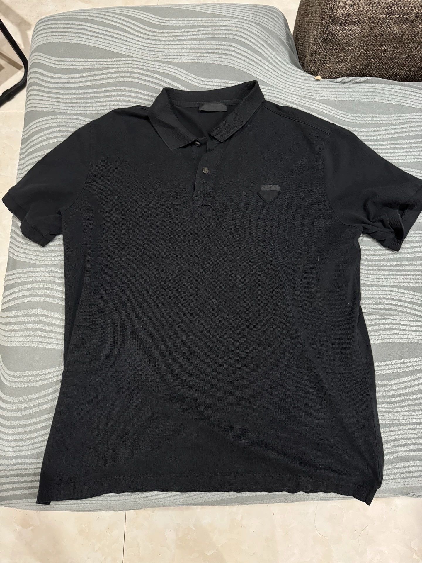 Prada Prada Triangle Logo Polo Shirt Size XXL / US 16-18 / IT 52-54 - 1 Thumbnail
