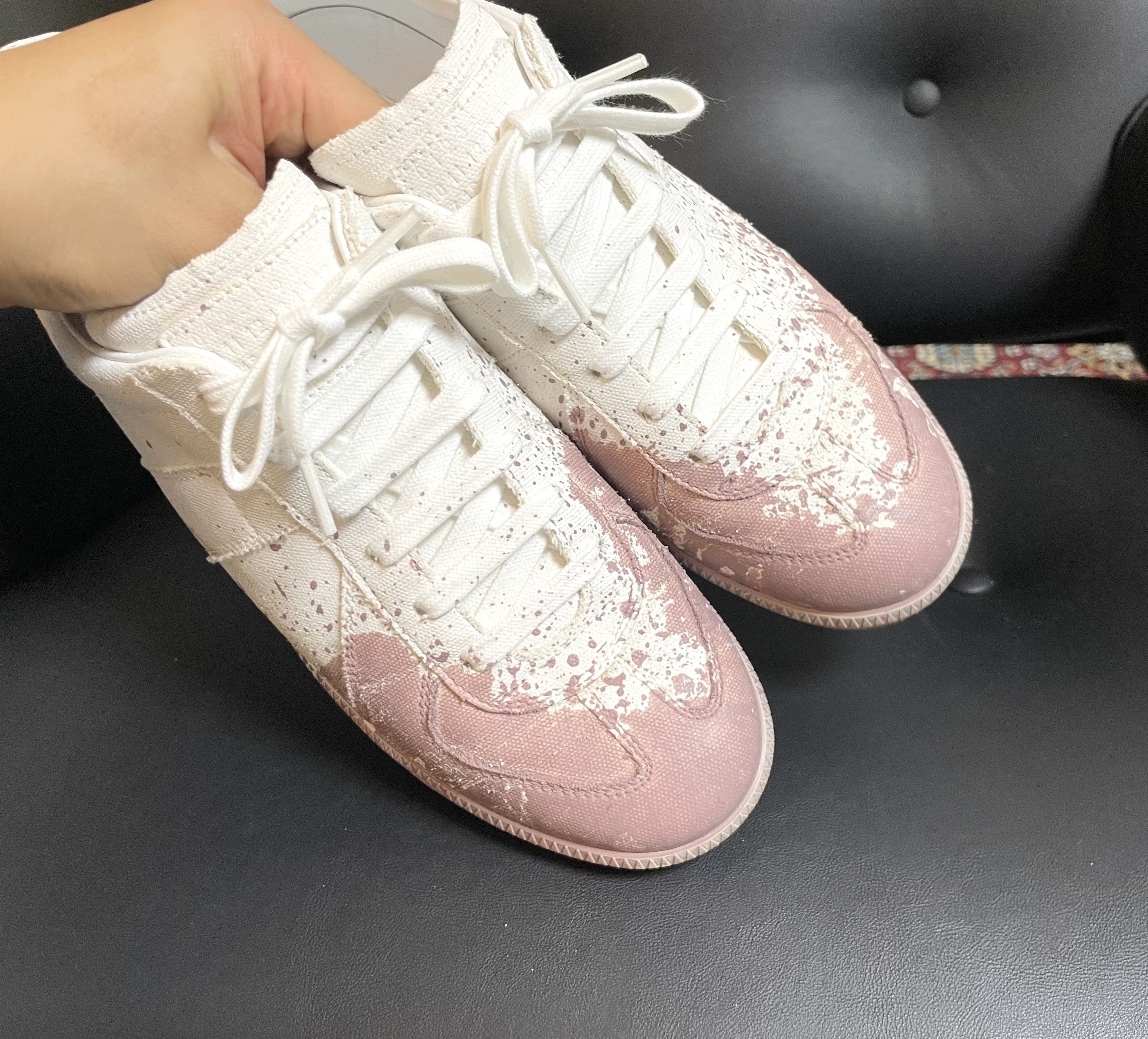 Maison Margiela Maison Margiela GAT (Paint Splatter Canvas) Size US 9 / EU 42 - 9 Thumbnail