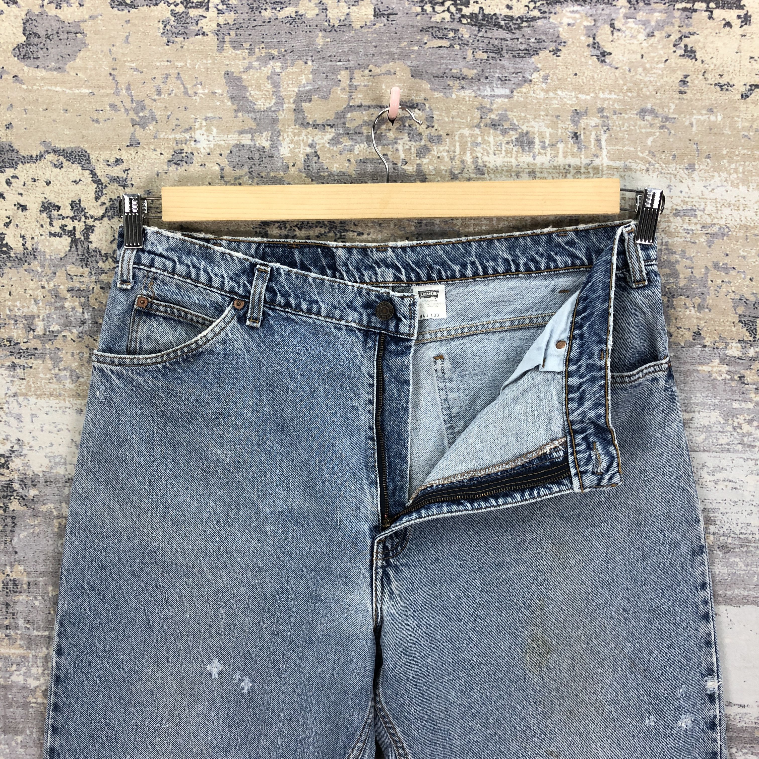 Levi's Vintage 90's Levis Faded Stone Wash Jeans Levis Ripped Denim Size US 38 / EU 54 - 6 Thumbnail
