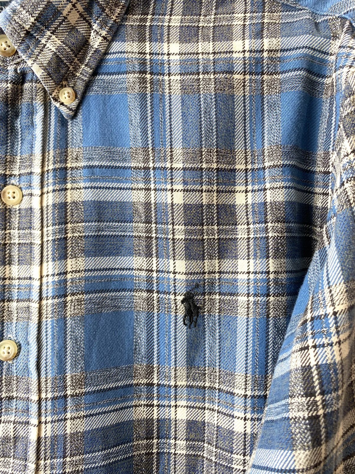 Japanese Brand Vintage Polo Ralph Lauren Flannel Plaid Checkered Shirt Size US M / EU 48-50 / 2 - 3 Thumbnail